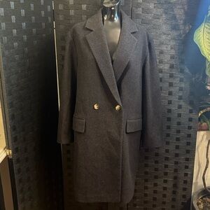 Club Monaco Jacket Sz M Mens Wool Blend Grey / Black